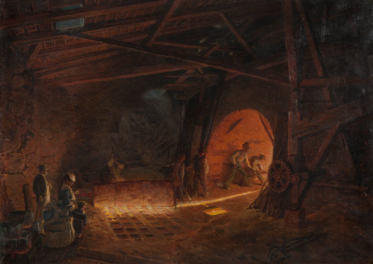 Masugnen, 1873 od Josef Wilhelm Wallander