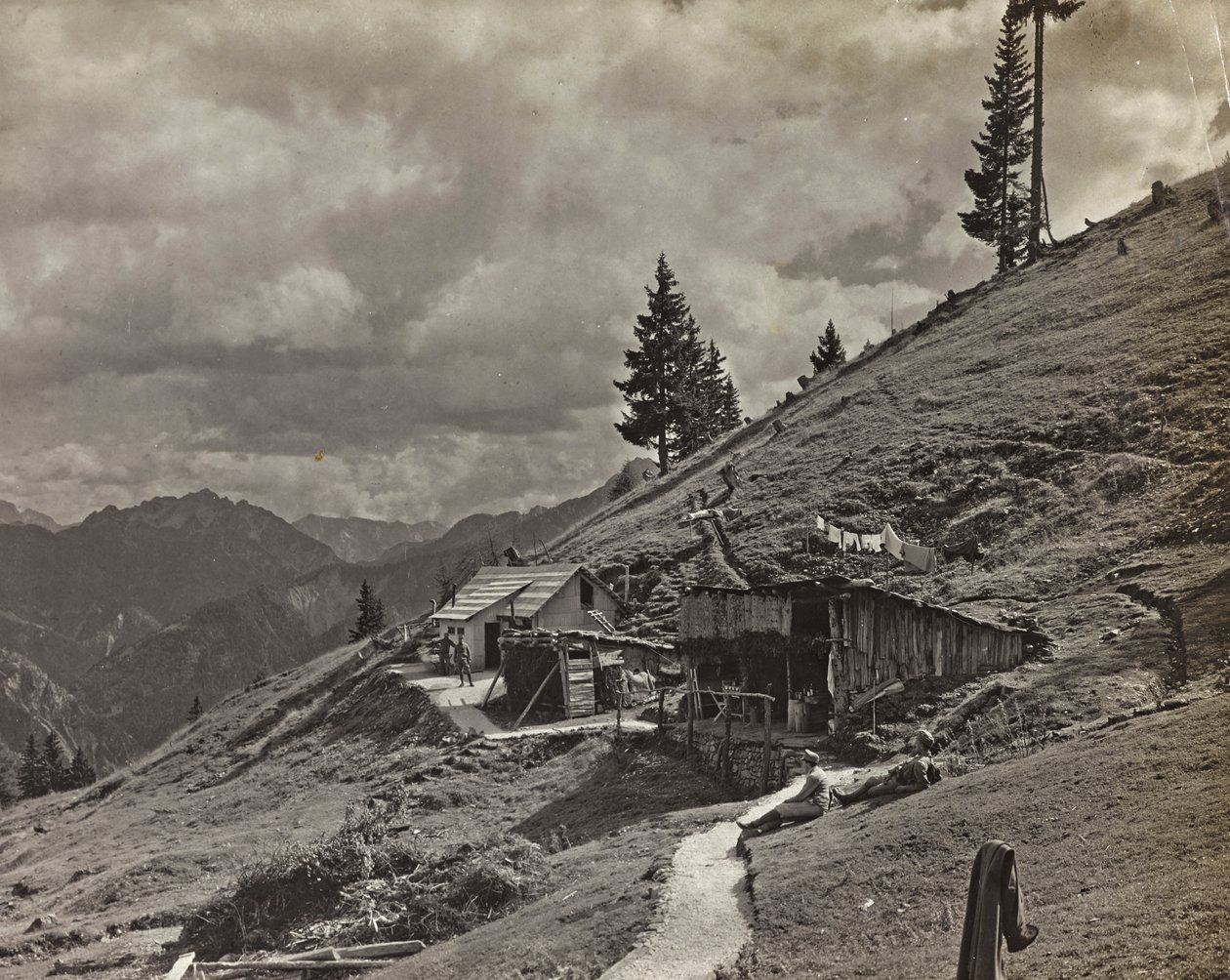 Album "Moje světová válka - vzpomínky na jihozápadní frontu v Korutanech, Itálie, Trentino-Alto Adige) 31.3.1915-12.11. 1918 - Josef Zohles Vídeň ": vojenská kasárna v Al od Josef Zohles
