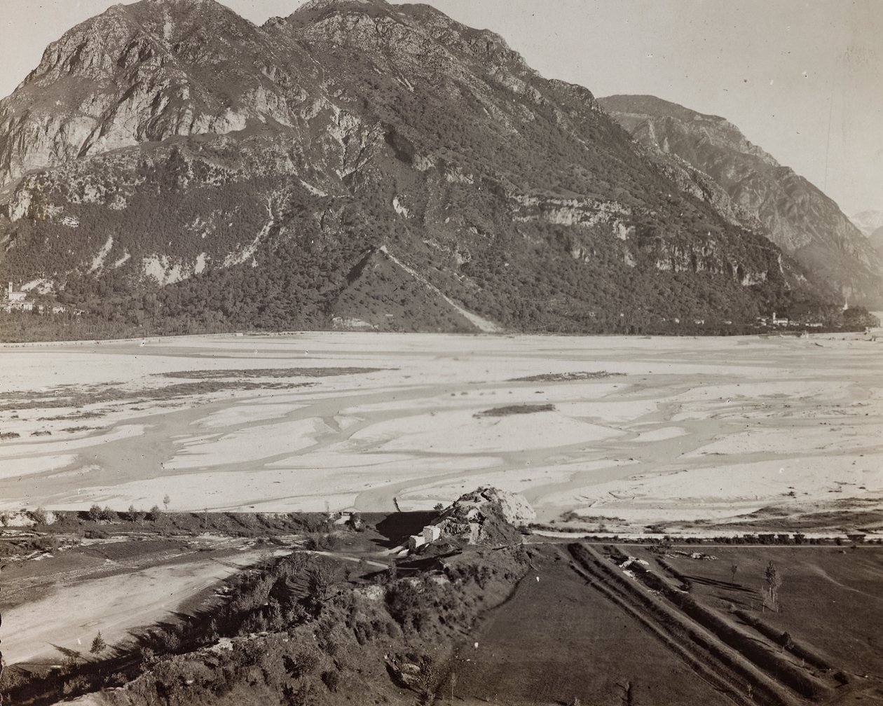 Album "Moje světová válka - vzpomínky na jihozápadní frontu v Korutanech, Itálie, Trentino-Alto Adige) 31.3.1915-12.11. 1918 - Vídeň Josefa Zohleho ": Tagliamento (černobílá fotografie) od Josef Zohles