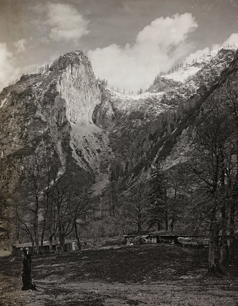 Album "Moje světová válka - vzpomínky na jihozápadní frontu v Korutanech, Itálie, Trentino-Alto Adige) 31.3.1915-12.11. 1918 - Josef Zohles Vídeň ": válečná zóna v Lesachtalu (čb. od Josef Zohles
