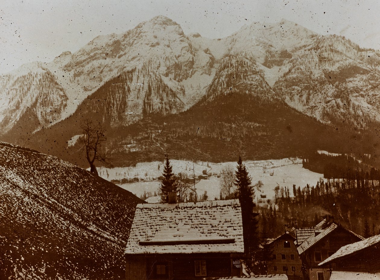 Album "Moje světová válka - vzpomínky na jihozápadní frontu v Korutanech, Itálie, Trentino-Alto Adige) 31.3.1915-12.11. 1918 - Vídeň Josefa Zohleho ": Lesachtal (č/b foto) od Josef Zohles