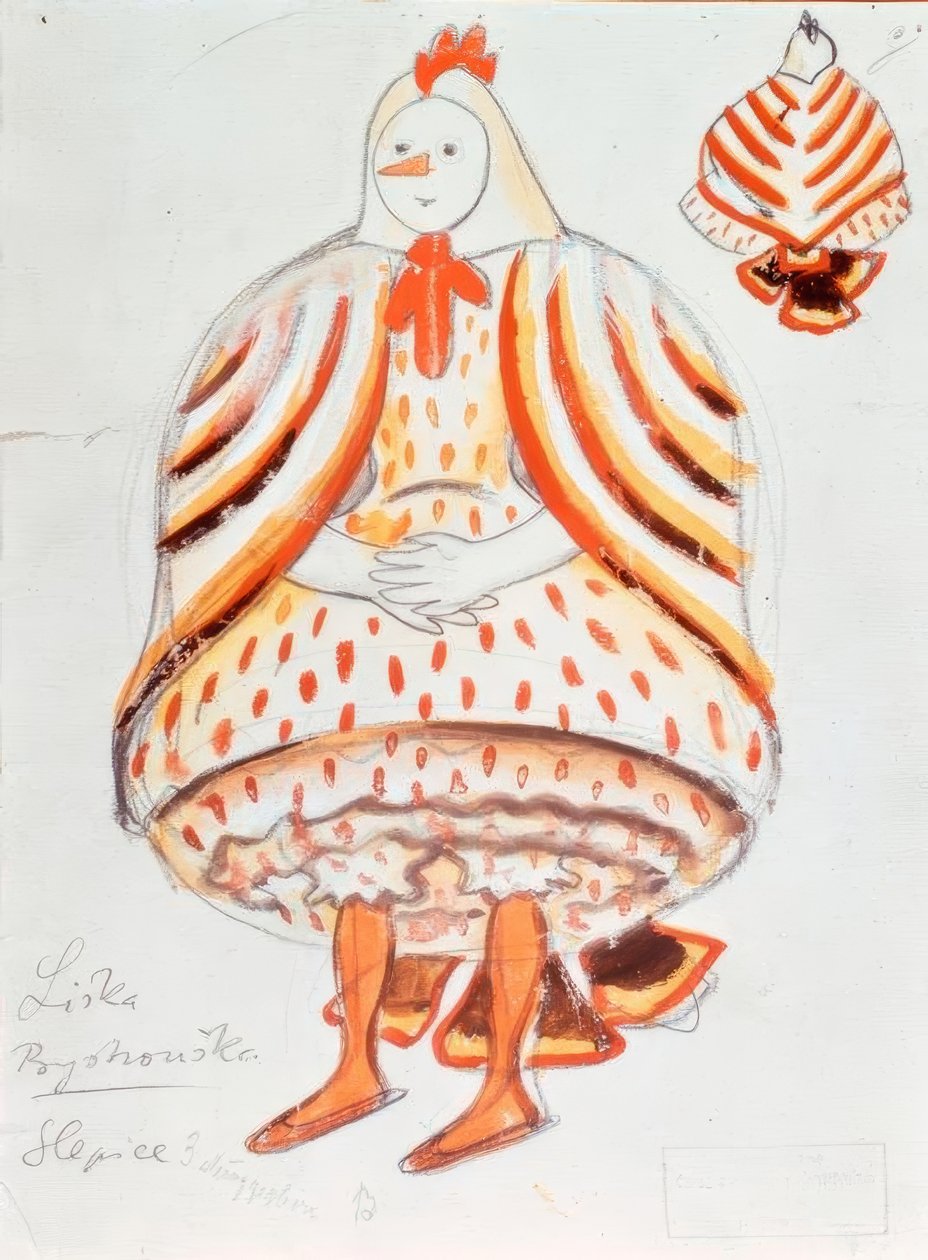 Janáček, chytrá liška / figurka od Josef Čapek