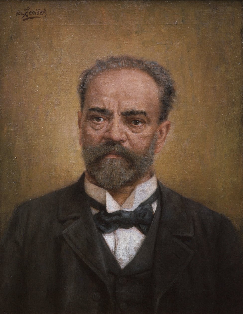 Antonín Dvořák, around 1901 (oil on canvas) od Josef Ženíšek