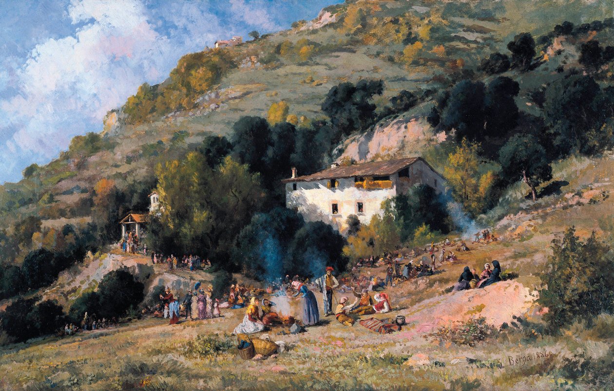 katalánský lidový festival "aplec" od Josep Berga Boix