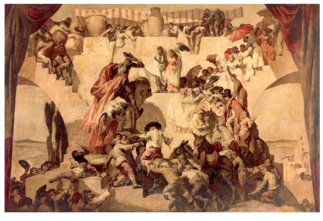 Cervantes, Don Quijote, Hochzeit des Camacho / J.M.Sert od Josep Maria Sert