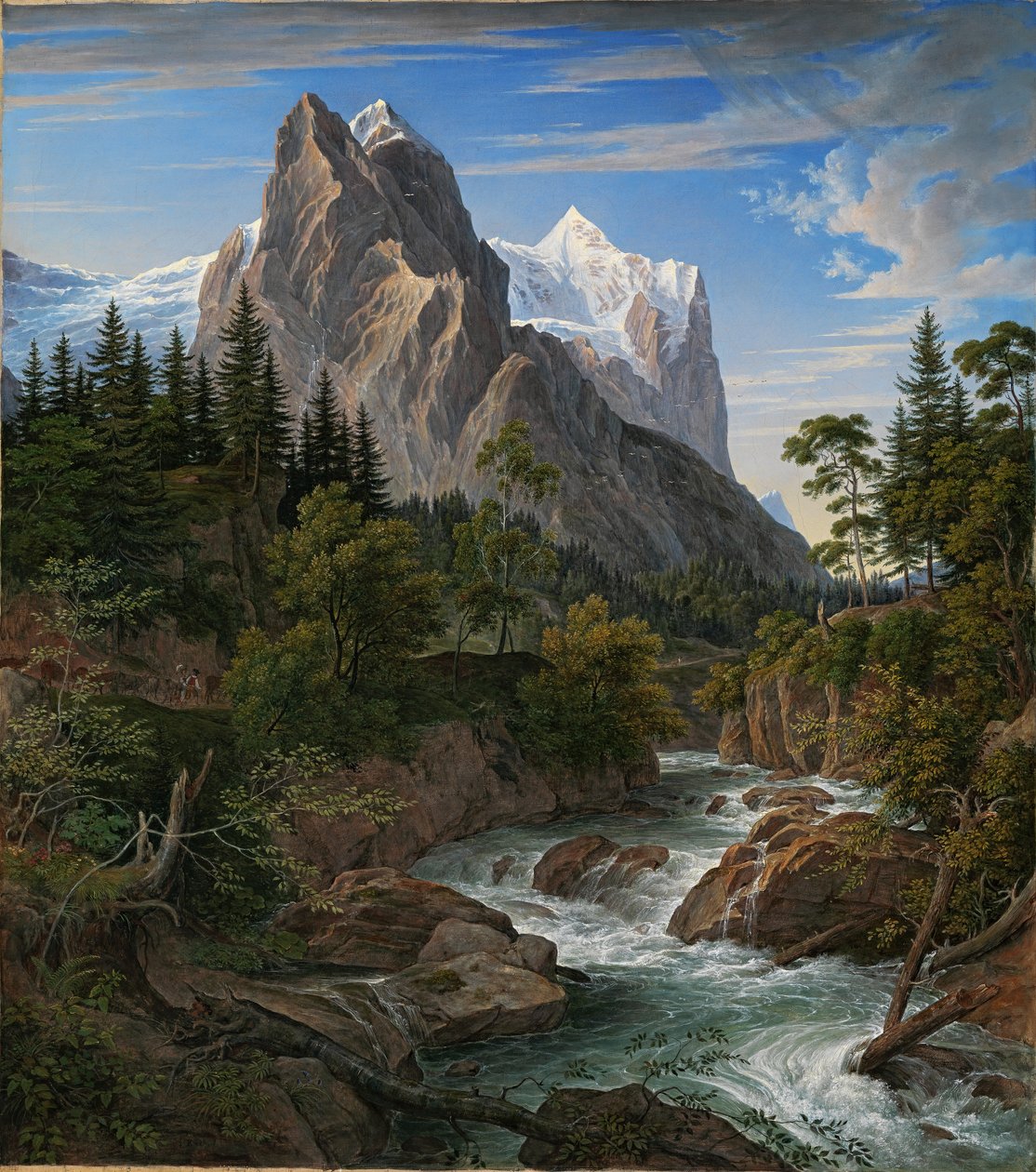 Wetterhorn s Reichenbachtalem od Joseph Anton Koch