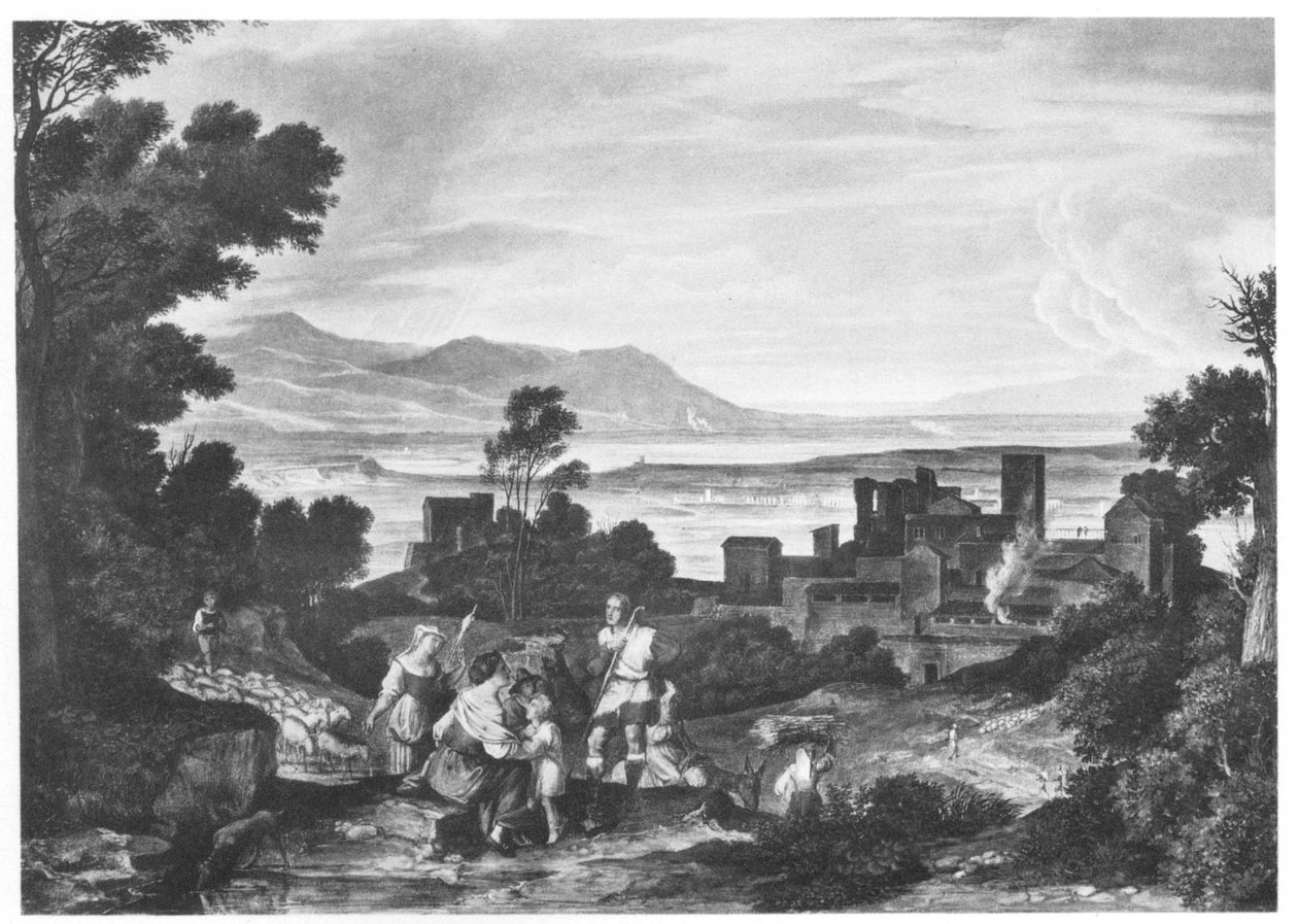 Krajina u Olevano od Joseph Anton Koch