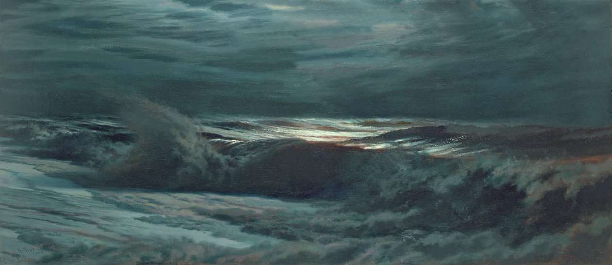 Noční vlna, 1883 od Joseph Severn