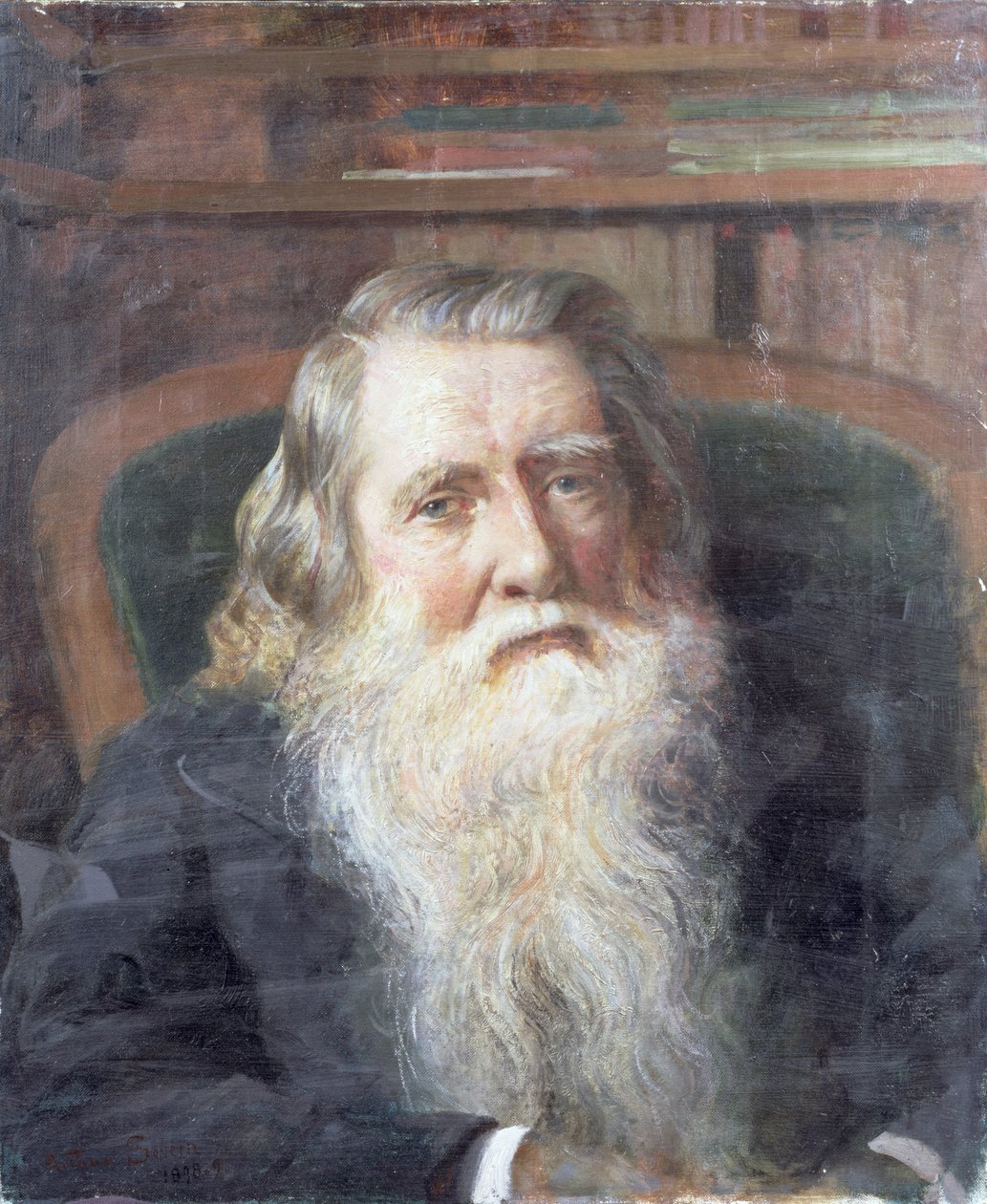 Portrét Johna Ruskina (1819-1900) 1898-99 od Joseph Severn