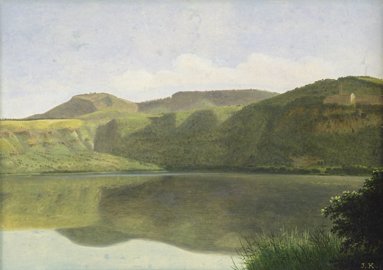 Albánské moře, cca 1811 (čb na papíře na kartonu) od Joseph August Knip