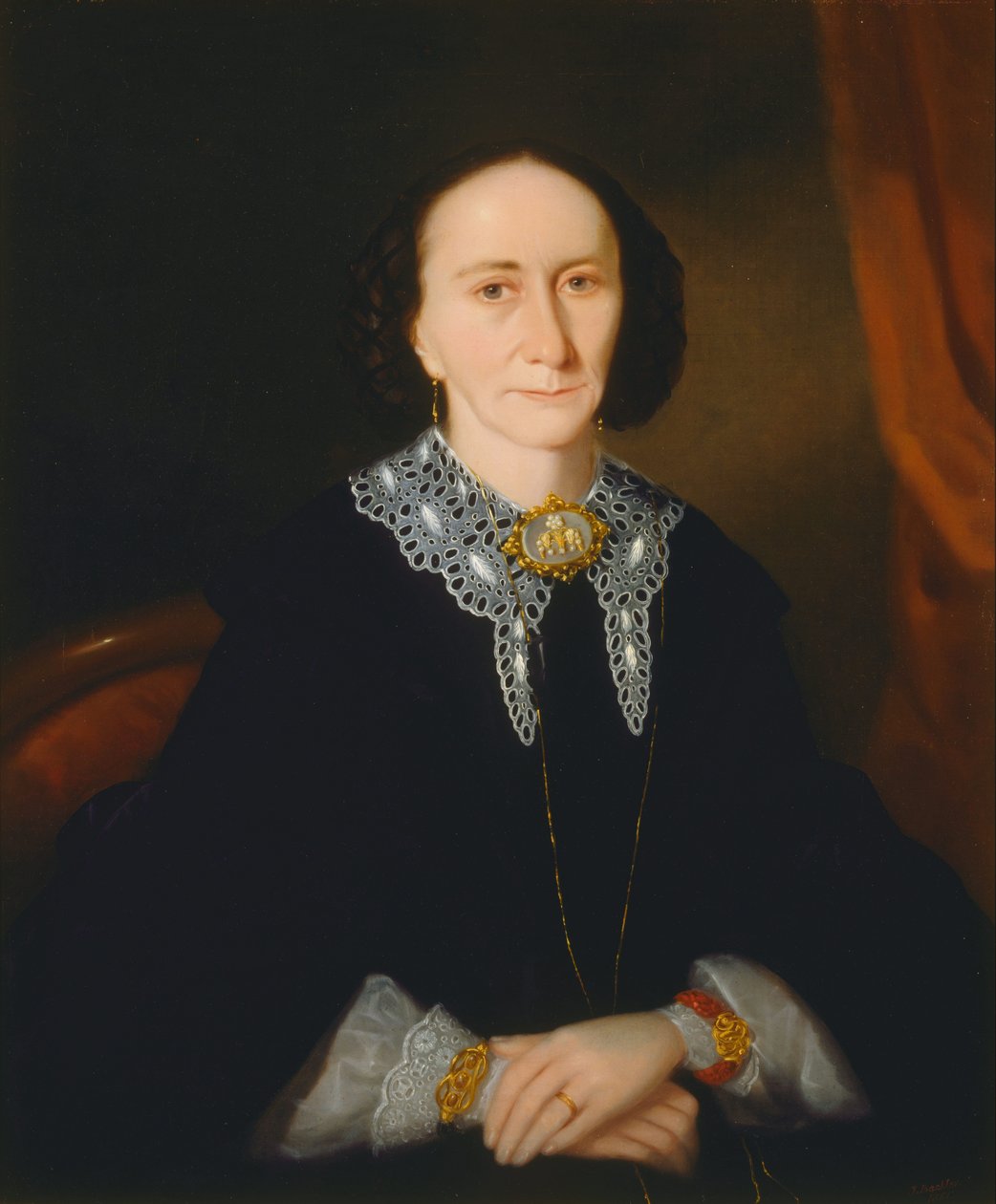 Portrét ženy (Elizabeth Collins) od Joseph Backler
