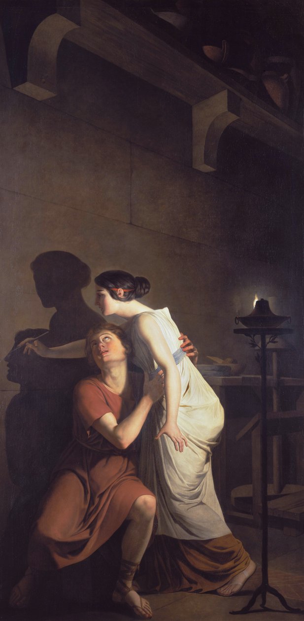 Vynález umění kresby od Joseph Benoît Suvée