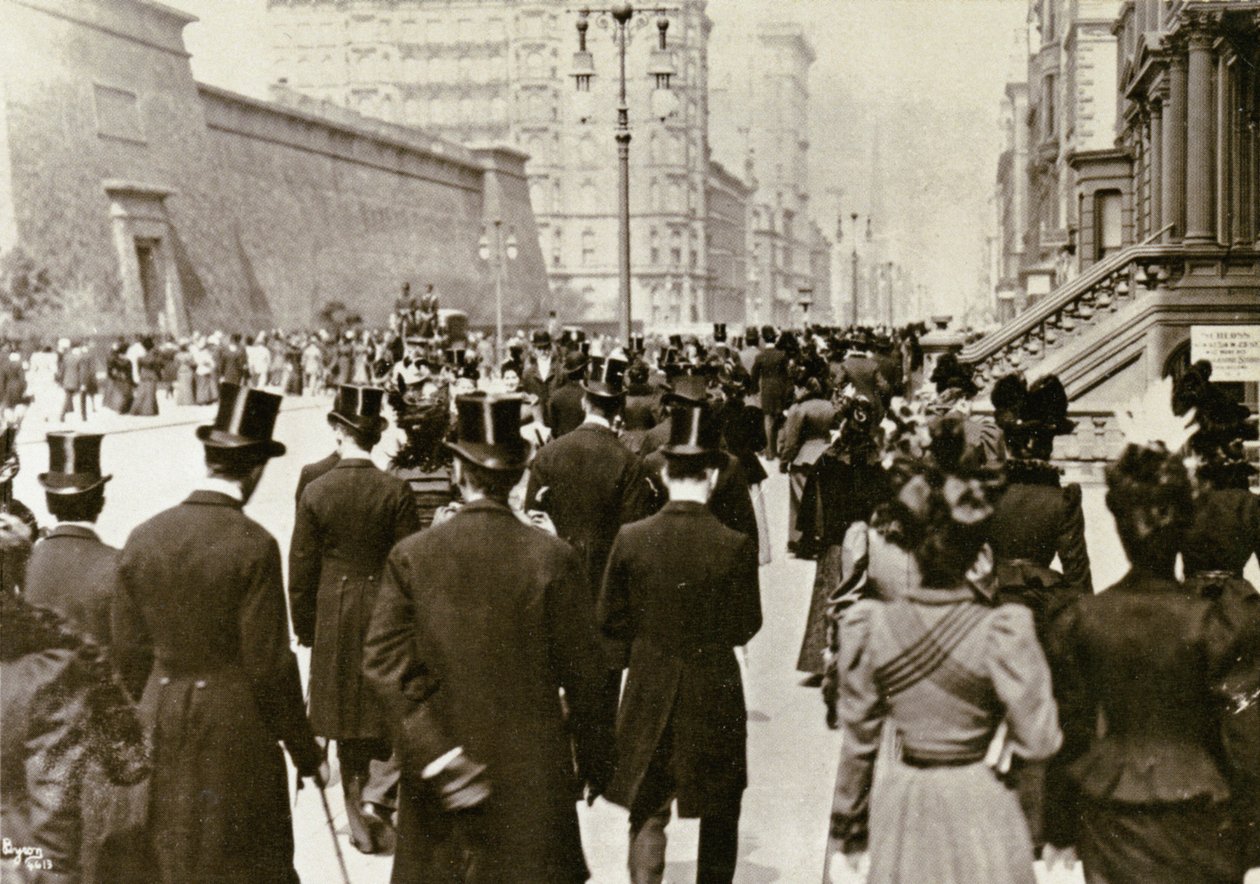 Velikonoční neděle 5. Ave., New York City, 1898 od Joseph Byron