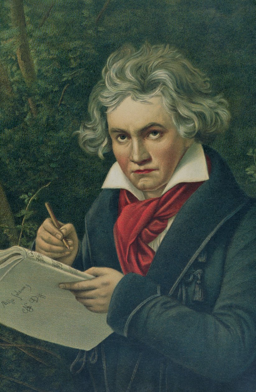 Ludwig van Beethoven (1770-1827), 19. století (viz také 126391) od Joseph Carl Stieler