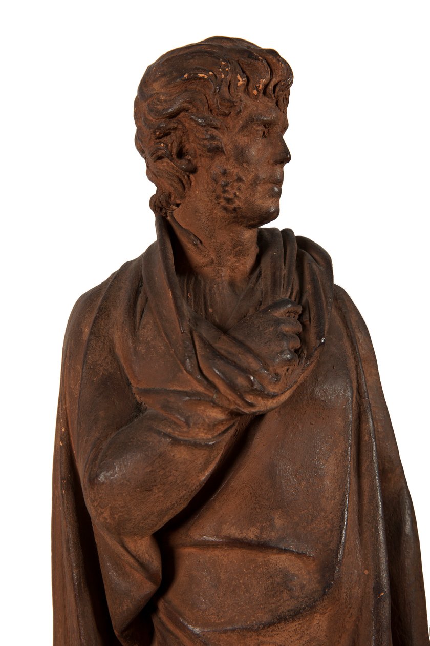 Autoportrét pro výzdobu jeho hrobky na hřbitově v Loyasse, Lyon, asi 1810 (terakota) od Joseph Chinard