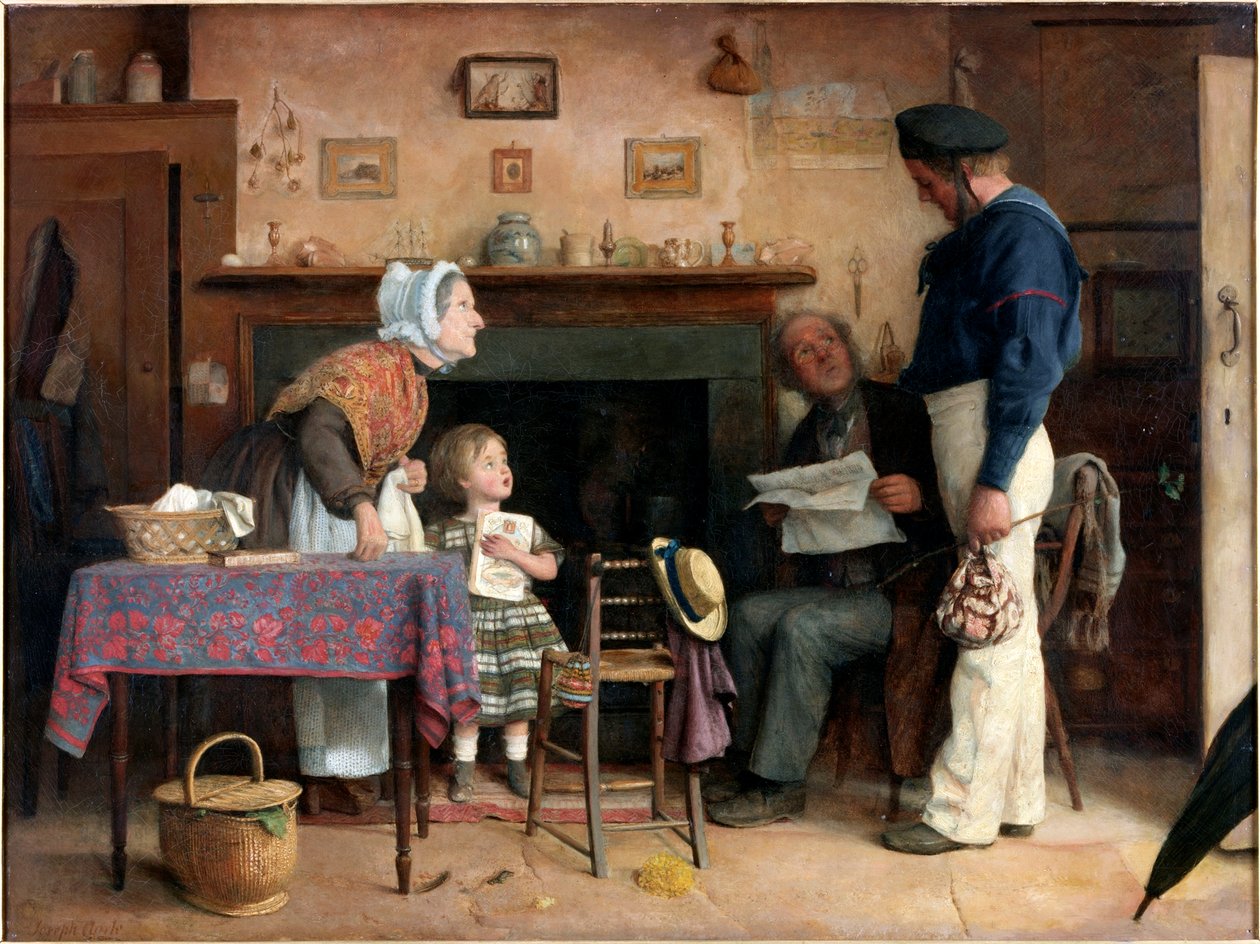 Návrat uprchlíka, cca 1862 od Joseph Clark