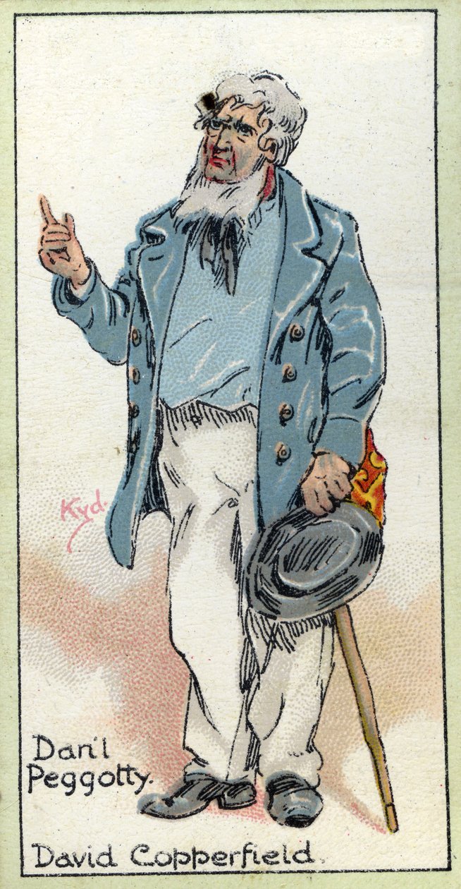 Daniel Peggotty, z knihy "David Copperfield", Charles Dickens, 1923 od Joseph Clayton Clarke