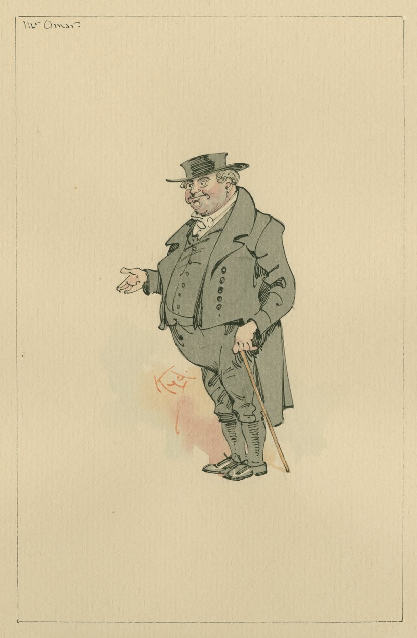Pan Omar, cca 20. léta (pero a inkoust s wc na papíře) od Joseph Clayton Clarke