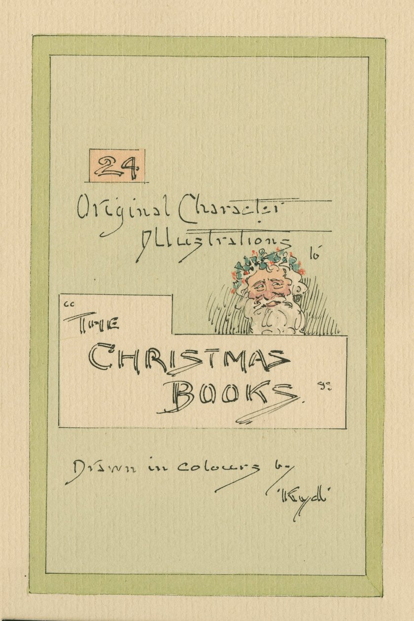 Titulní strana, cca 1920 (pero a inkoust s wc na papíře) od Joseph Clayton Clarke