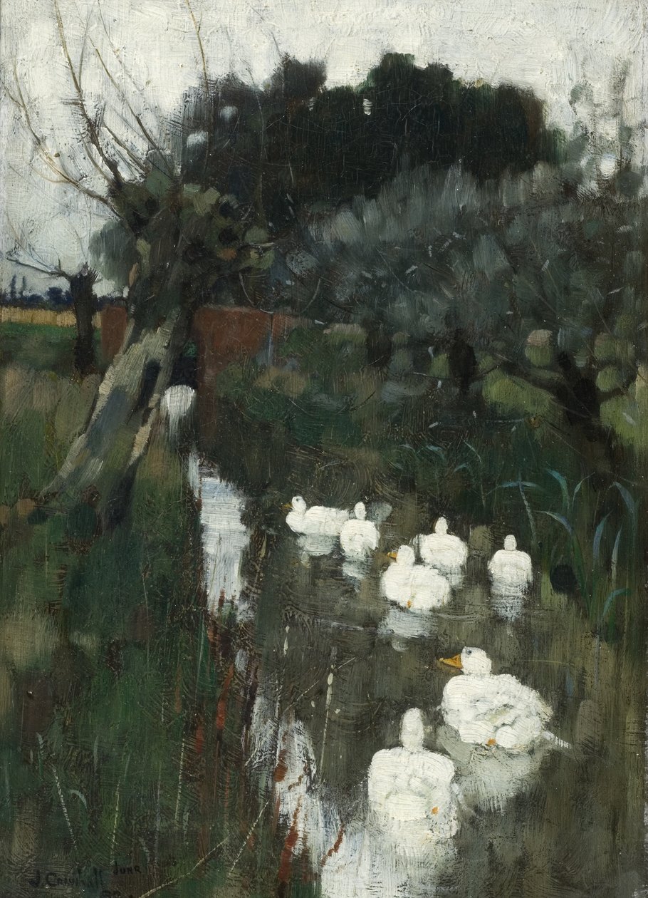 Lincolnshire Stream, 1882 od Joseph Crawhall