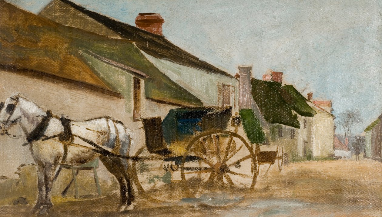 Poník a vozík od Joseph Crawhall