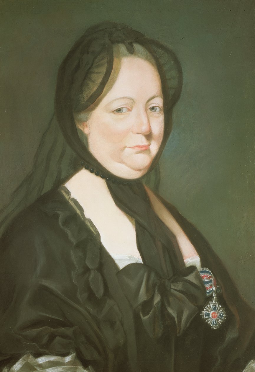 Marie Terezie, císařovna rakouská, ve smutku od Joseph Ducreux