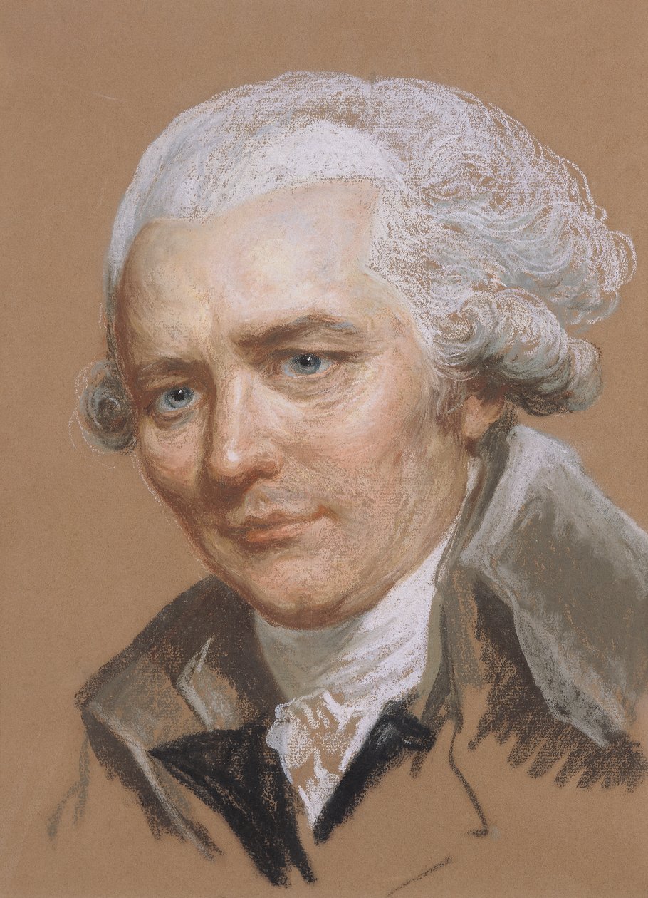 Portrét Pierra Choderlose De Laclose (1741-1803), důstojníka a francouzského spisovatele (pastel a wc na papíře) od Joseph Ducreux