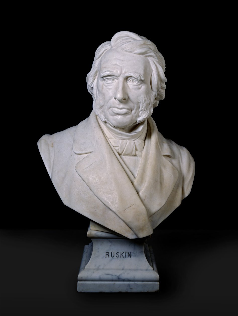 Portrétní busta Johna Ruskina, 1881 (mramor) od Joseph Edgar Boehm