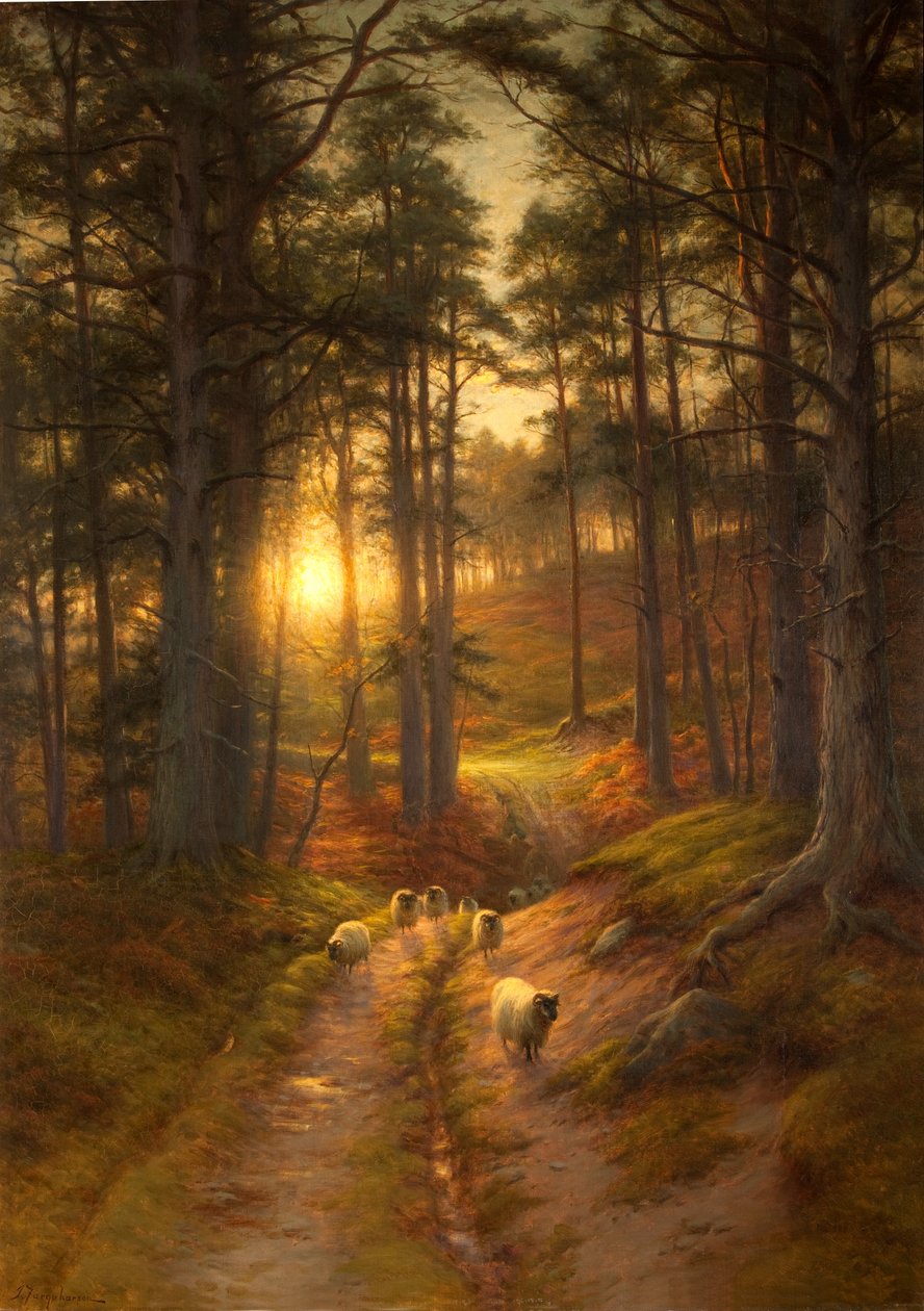 Slunce rychle klesá na západě od Joseph Farquharson