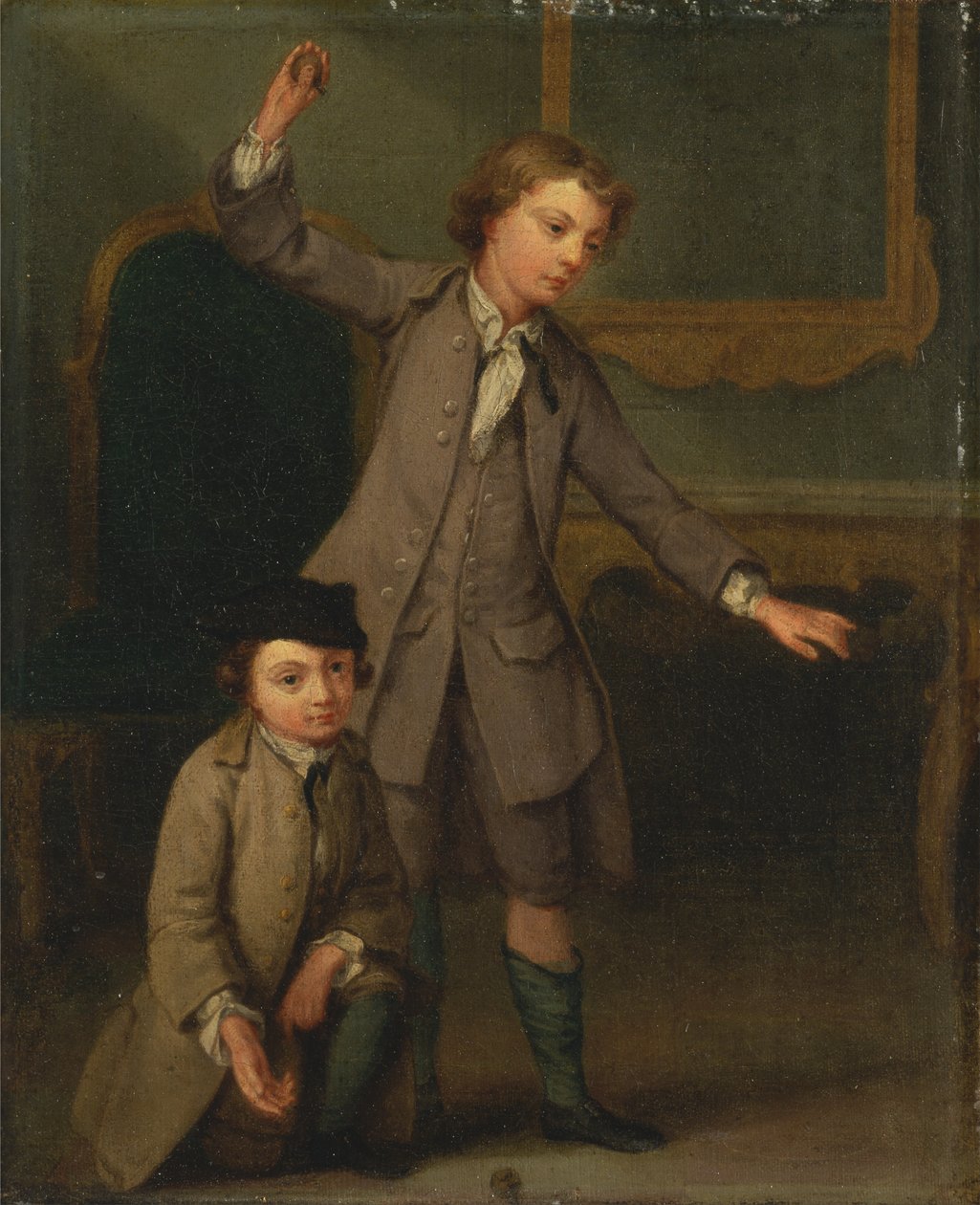 Portrét dvou chlapců, pravděpodobně Josepha a Johna Josepha Nollekense od Joseph Francis Nollekens