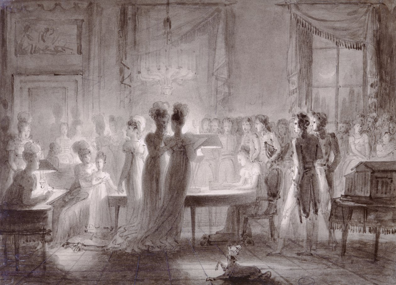 Sala Meridiana v paláci Pitti, 1813 od Joseph Franque