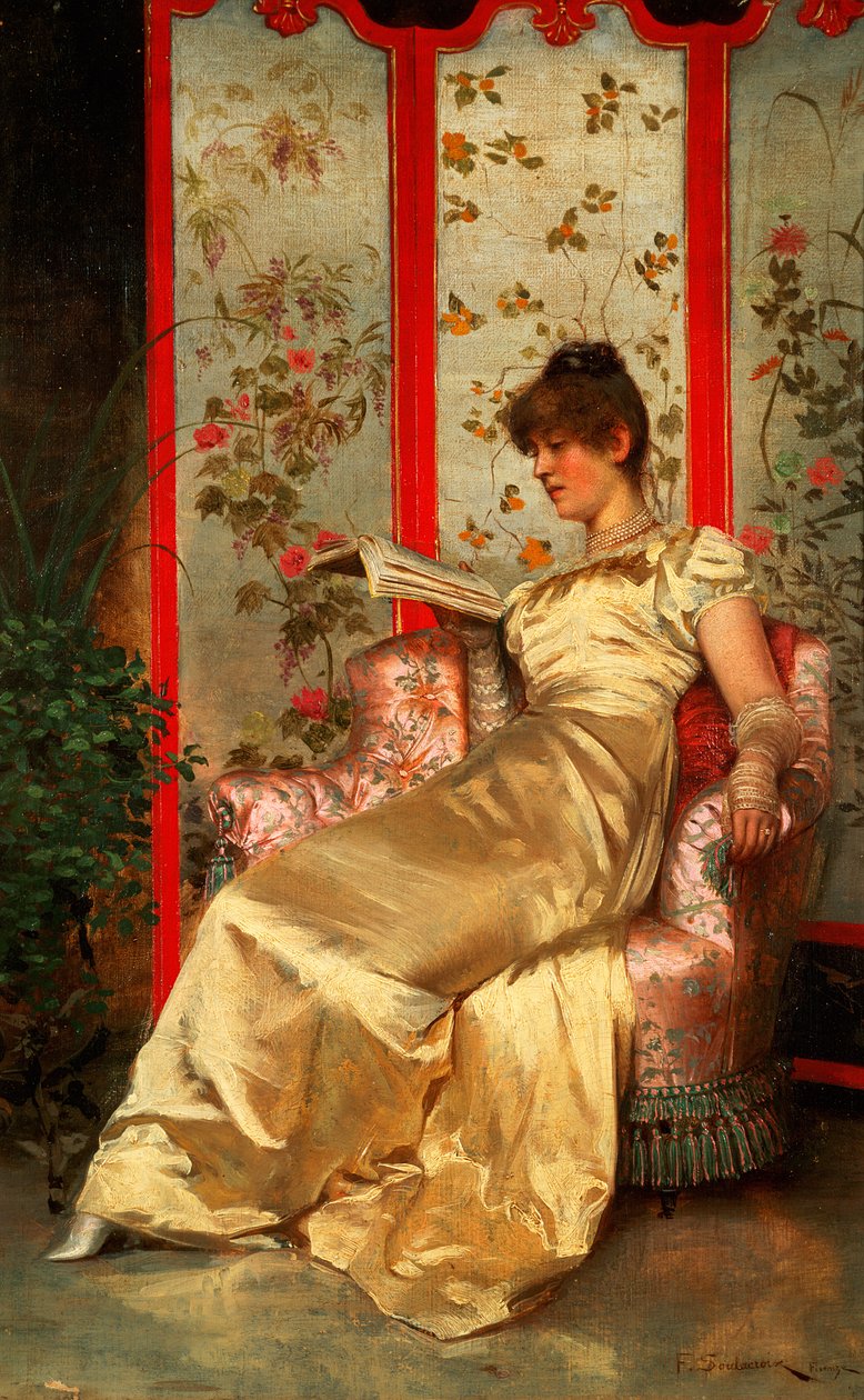 Lady Reading od Joseph Frederick Charles Soulacroix