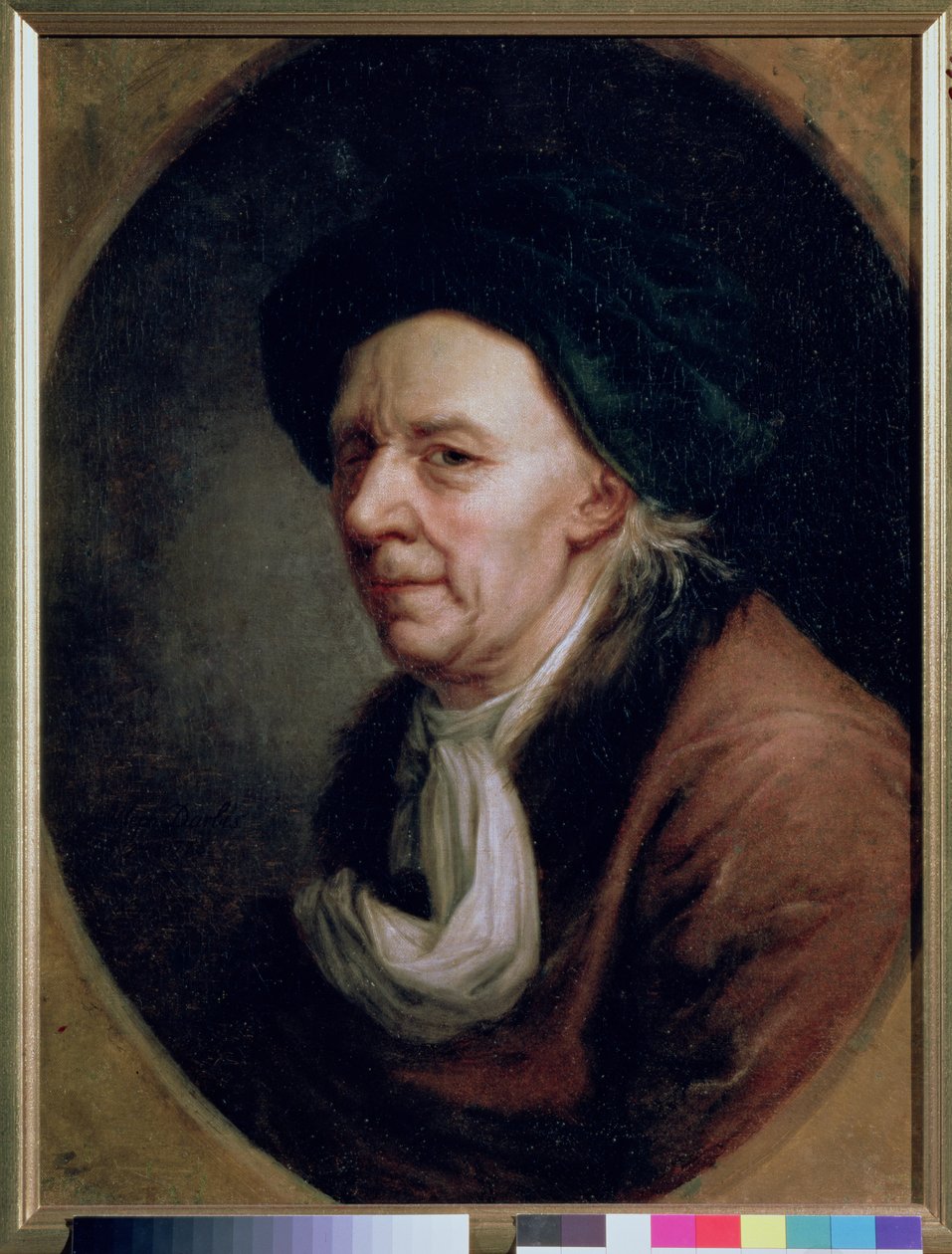 Portrét matematika Leonarda Eulera (1707-83) od Joseph Friedrich August Darbes