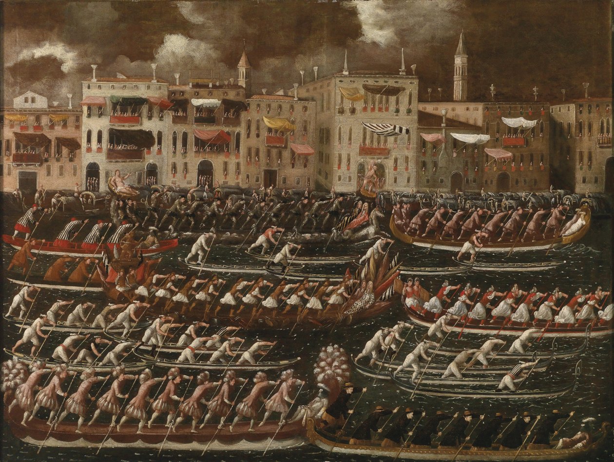 Regata na Canal Grande od Joseph Heintz der Jüngere