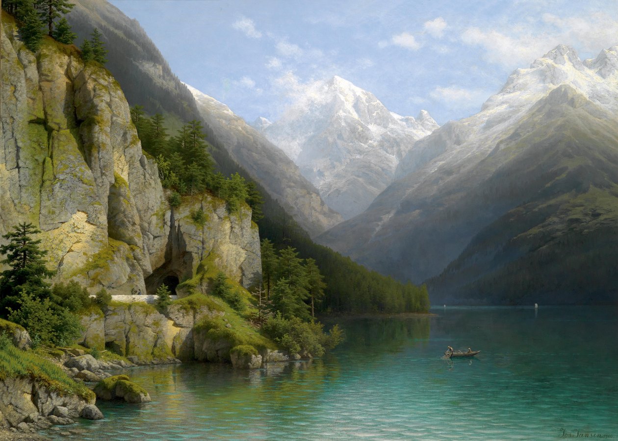Pohled na jezero Lucern od Joseph Jansen