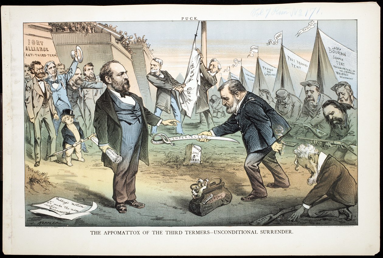 Appomattox třetího období - Bezpodmínečná kapitulace, 1880 od Joseph Keppler