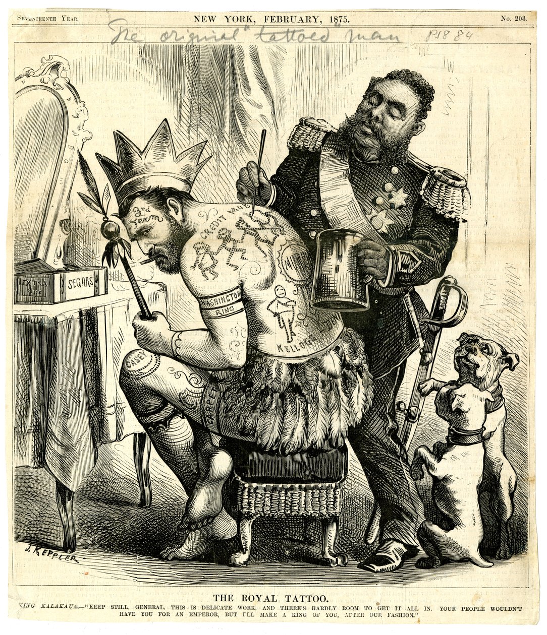 The Royal Tattoo, 1875 (dřevorytina) od Joseph Keppler