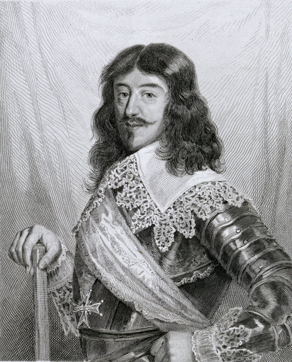 Ludvík XIII. (1601-43) francouzský král, ryl Pannier od Joseph Leon Rolland de Lestang Parade