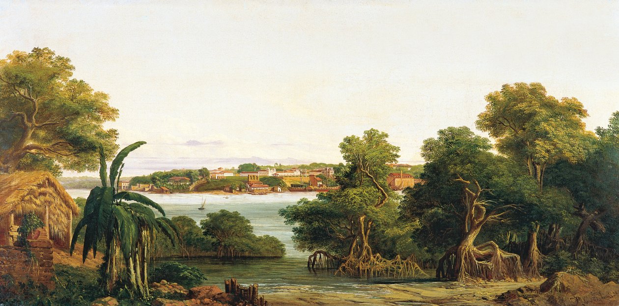 Pohled na São Luis do Maranhão od Joseph Léon Righini