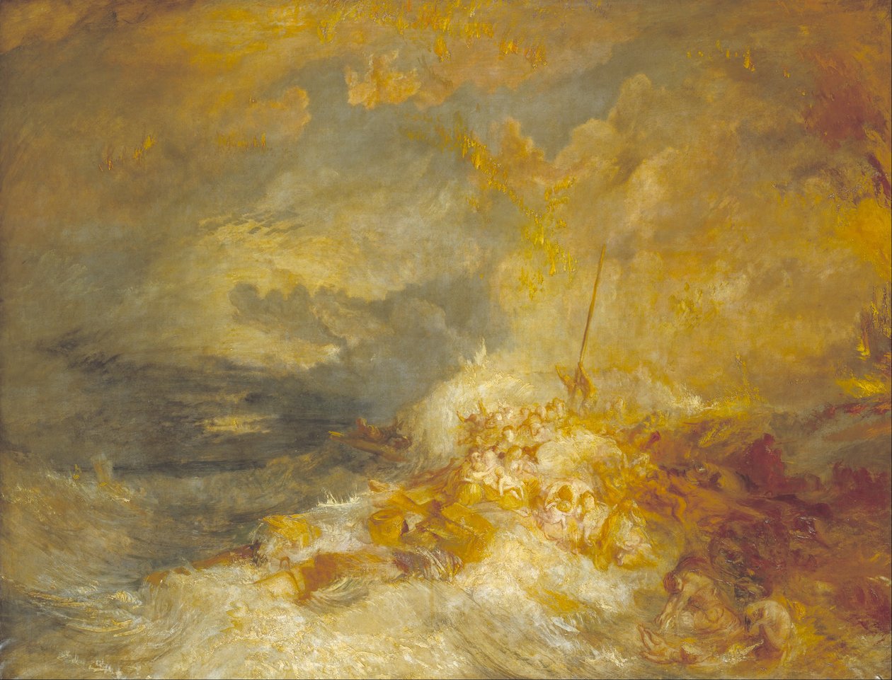 Katastrofa na moři od Joseph Mallord William Turner
