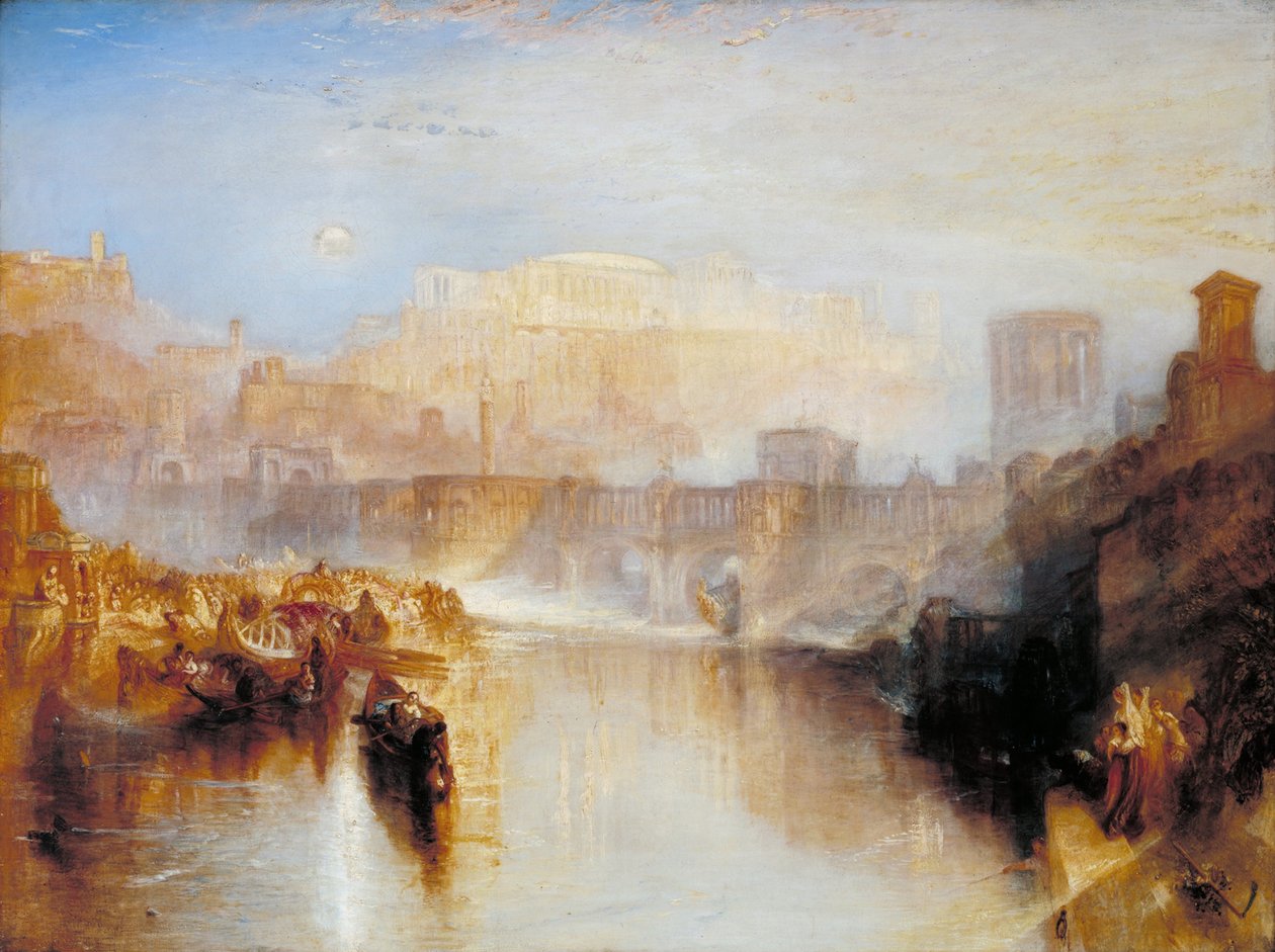 Starověký Řím; Agrippina Přistání s popelem Germanicus od Joseph Mallord William Turner