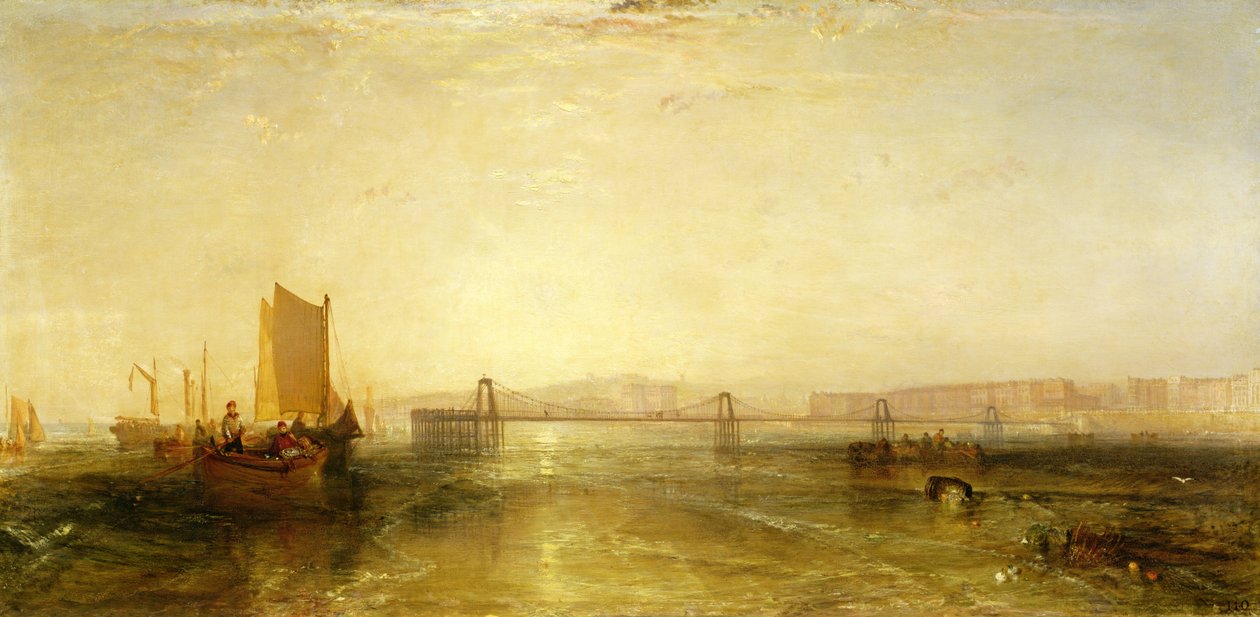 Brighton od moře, kolem roku 1829 od Joseph Mallord William Turner