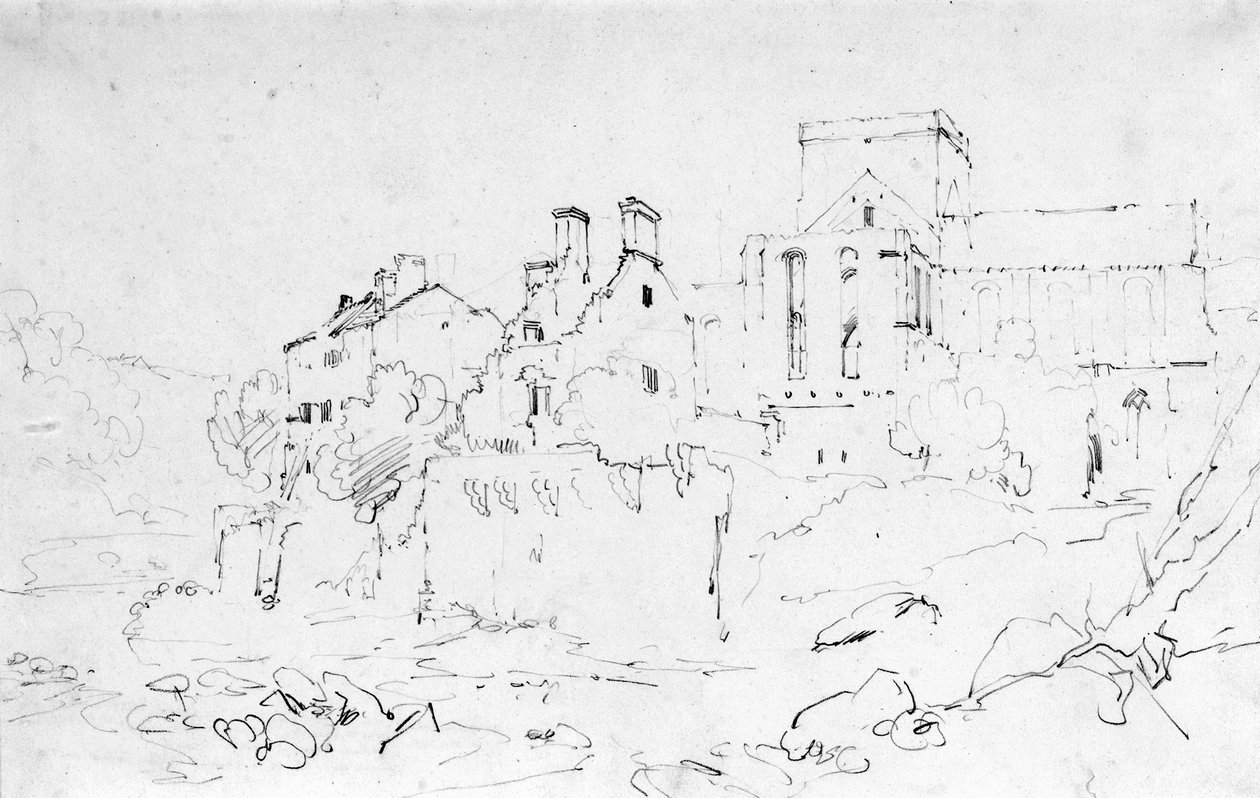 Brinkburnské převorství, Northumberland od Joseph Mallord William Turner