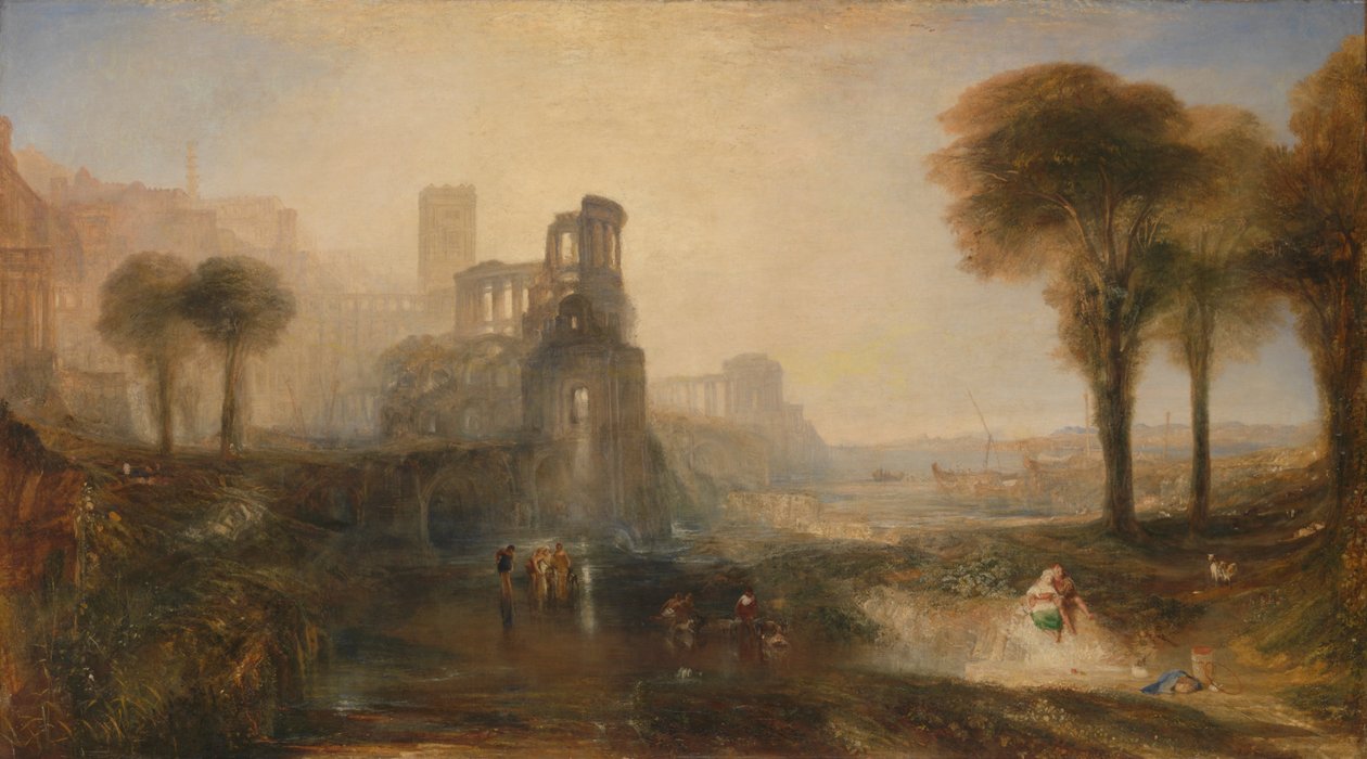 Palác a most Caligulas od Joseph Mallord William Turner
