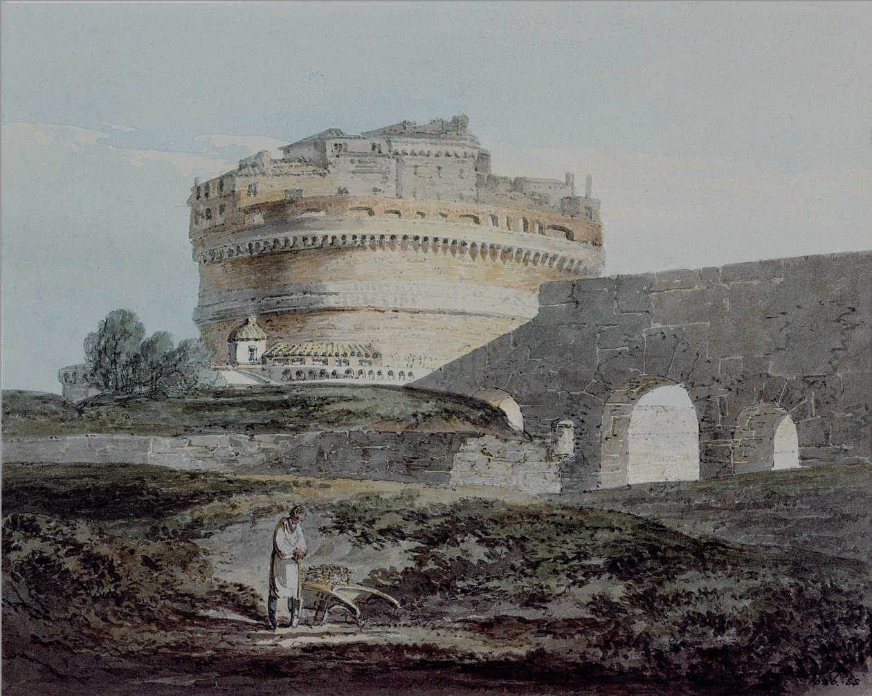 Hrad San Angelo, Řím od Joseph Mallord William Turner