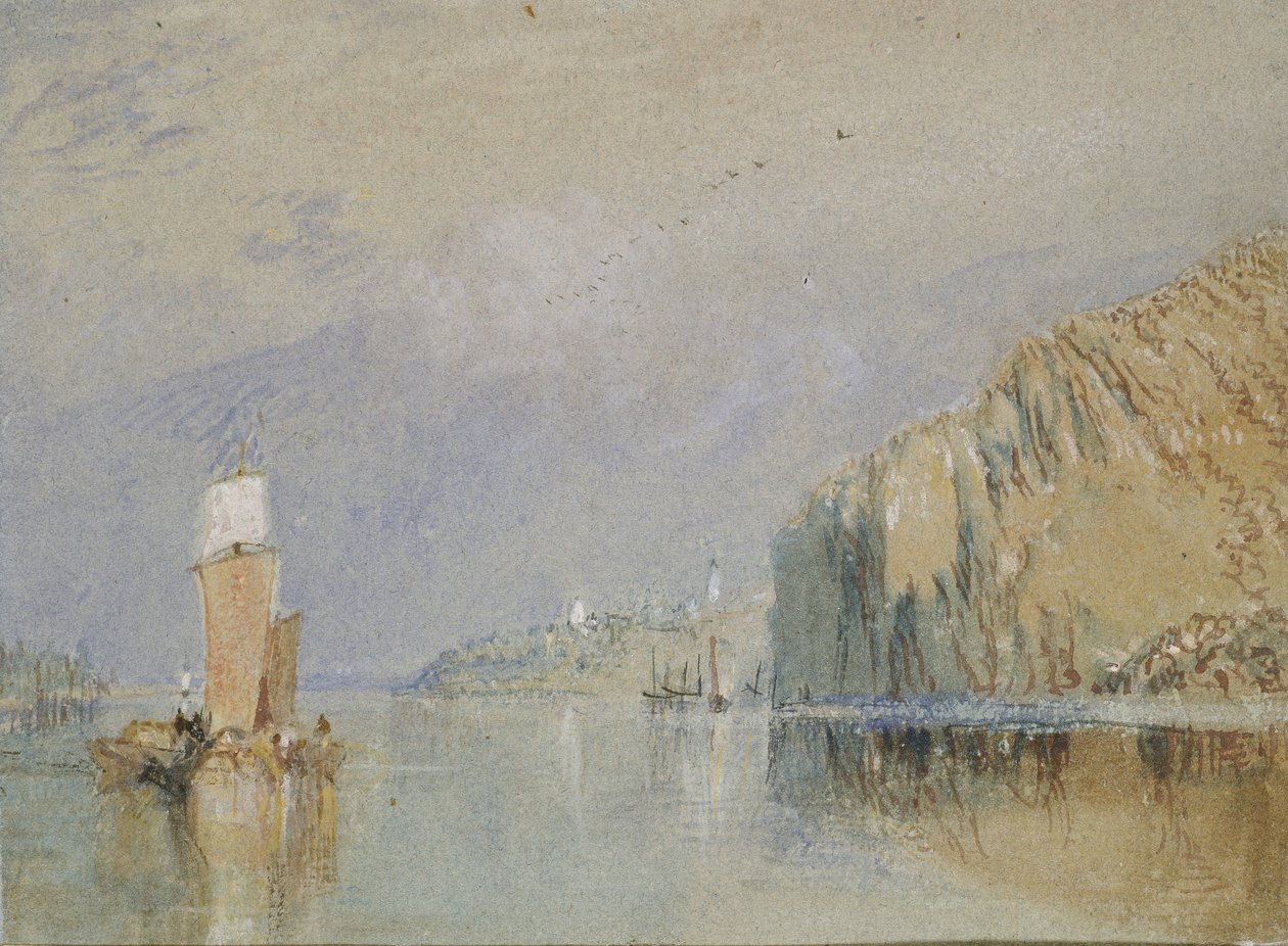 Svahy Mauves, asi 1830 od Joseph Mallord William Turner
