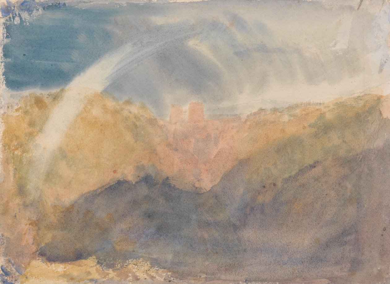 Hrad Crichton (Horská krajina s duhou) od Joseph Mallord William Turner