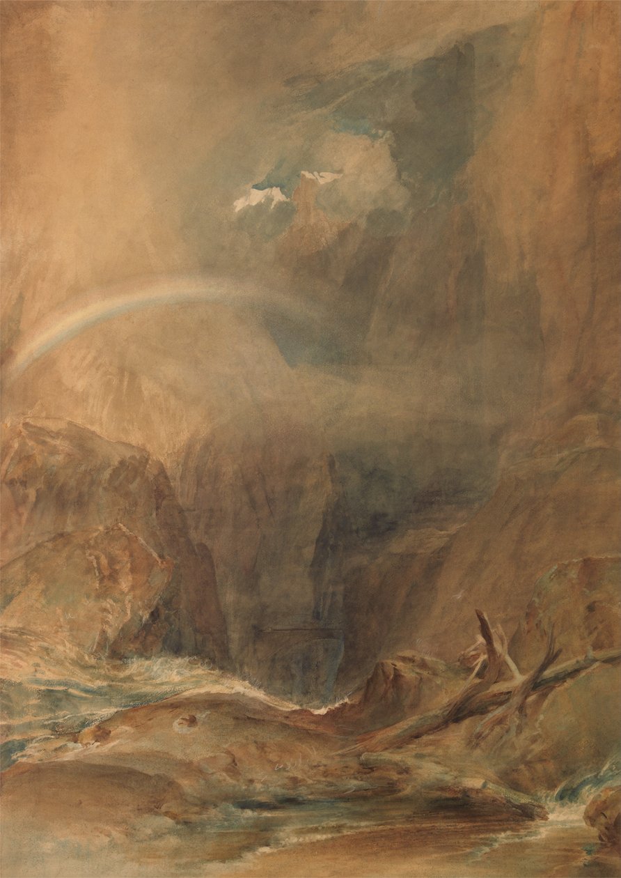 Devils Bridge, Saint Gotthards Pass od Joseph Mallord William Turner