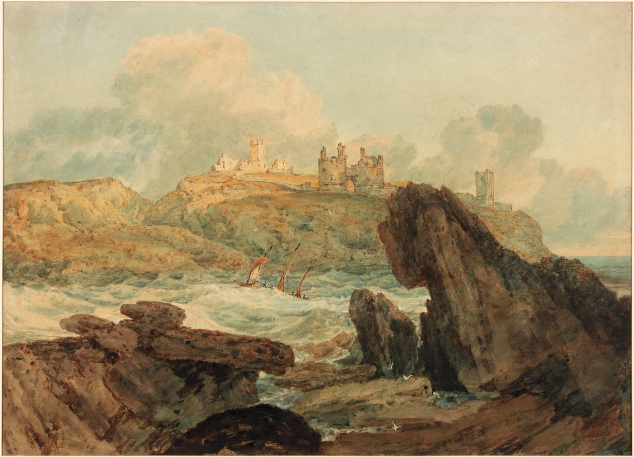 Hrad Dunstanburgh (barva těla) od Joseph Mallord William Turner