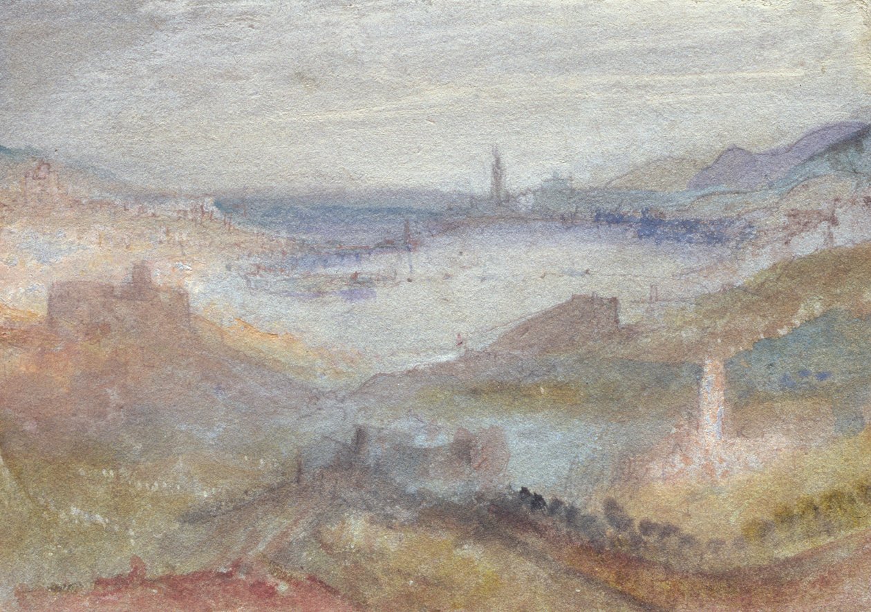 Rozsáhlý pohled na jezero od Joseph Mallord William Turner